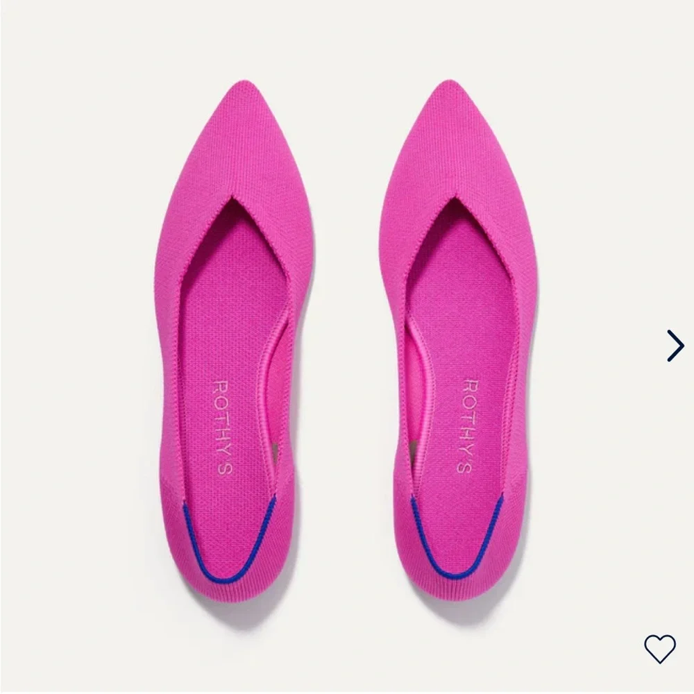 Stylish Pink Women's Flats - Picture 2 of 9